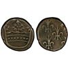 Image 1 : FRENCH INDIA: AR double fanon (2.96g), Pondichéry, ND, PCGS EF45