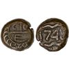 Image 1 : FRENCH INDIA: French Occupation of Madras, 1746-1479, AE dudu (8.92g), 1748, bold VF-XF
