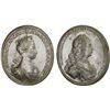 Image 1 : AUSTRIA: Maria Theresa & Franz I, 1740-1765, white metal medal (26.80g), ND, Unc
