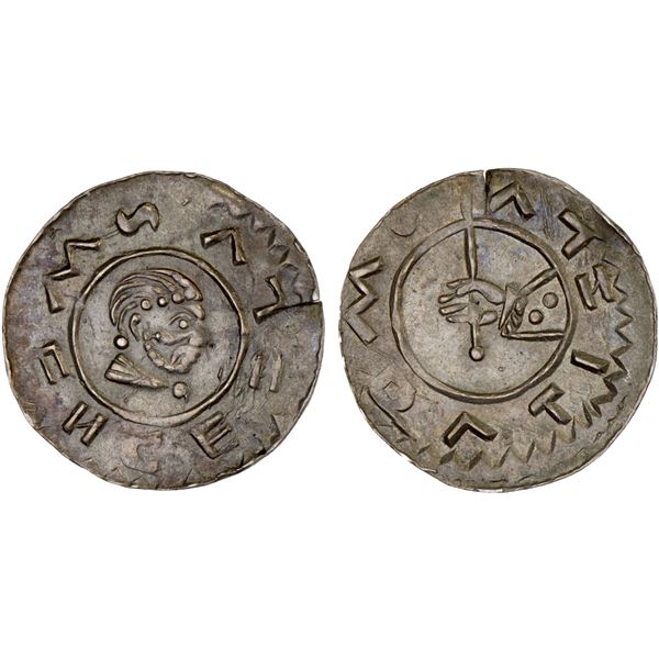 BOHEMIA: Vratislav II, 1061-1092, AR denar (0.77g), Praha (Prague), XF