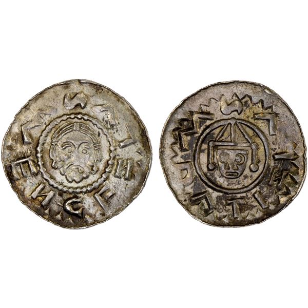 BOHEMIA: Vratislav II, 1061-1092, AR denar (0.68g), Praha (Prague), XF