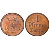 Image 1 : DANZIG: Free City, AE pfennig, 1923, PCGS Proof 64 RB