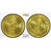 Image 1 : FRANCE: Provisional Government of the French Republic, brass 2 francs, 1944, PCGS MS64