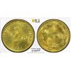 Image 1 : FRANCE: Provisional Government of the French Republic, brass 2 francs, 1944, PCGS MS63