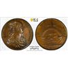 Image 1 : FRANCE: Louis XIV, 1643-1715, AE medal, 1662, PCGS MS63 BN