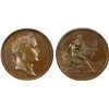Image 1 : FRANCE: Napoleon I, Emperor, 1804-1814, AE medal, 1807, NGC MS64 BN