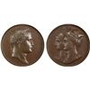 Image 1 : FRANCE: Napoleon I, Emperor, 1804-1814, AE medal, 1809, NGC MS63 BN