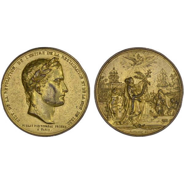 FRANCE: AE medal (64.67g), 1830, XF