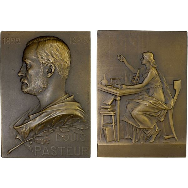 FRANCE: Republic, AE plaque (135.7g), 1910, Unc