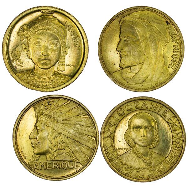 FRANCE: Republic, SET of 4 AE medals, 1931