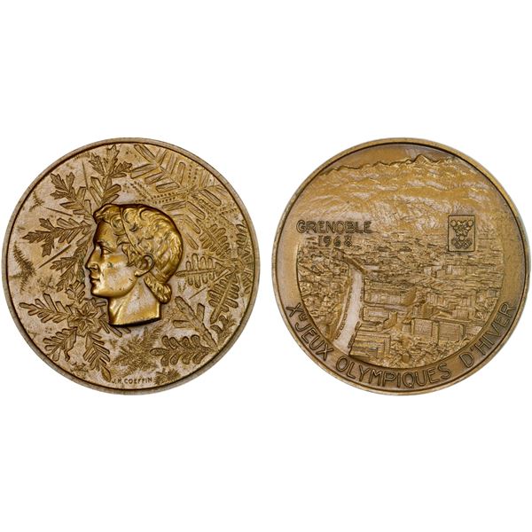 FRANCE: AE medal (154.6g), 1968, Unc
