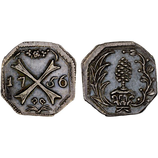 AUGSBURG: Free City, AR heller (0.55g), 1756, AU