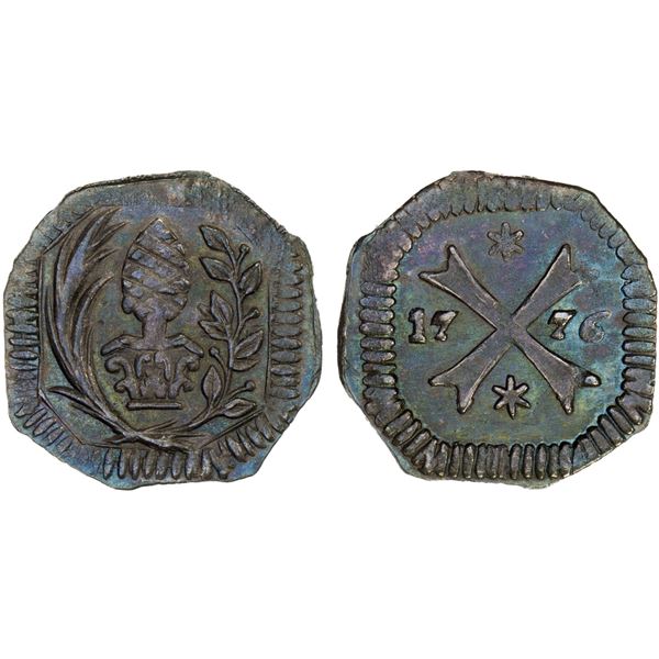 AUGSBURG: Free City, AR heller (0.47g), 1776, Choice AU