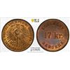 Image 1 : FRANKFURT: Free City, AE 17 kreuzer token, Nürnberg, ND, PCGS MS65 RB