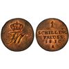 Image 1 : PRUSSIA: Friedrich Wilhelm III, 1797-1840, AE schilling, 1810-A, PCGS MS64 RB