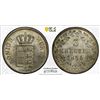 Image 1 : WÜRTTEMBERG: Wilhelm I, 1816-1864, AR 3 kreuzer, 1854, PCGS MS66