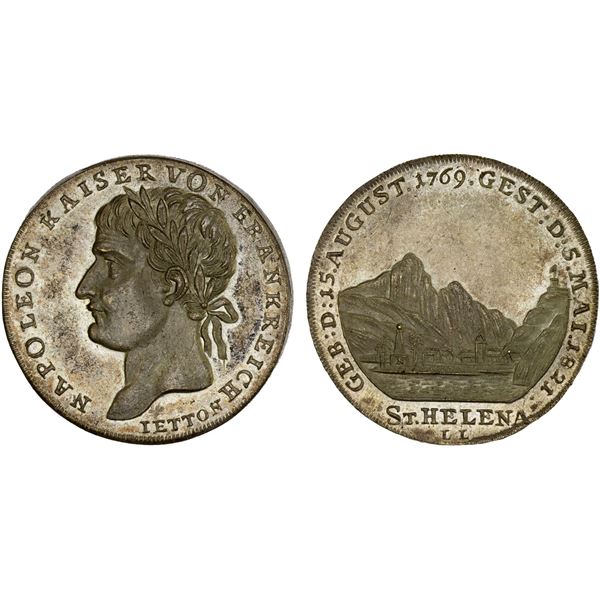 GERMAN STATES: AE jeton (15.13g), 1821, XF-AU