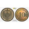 Image 1 : GERMANY: Kaiserreich, 10 pfennig, 1909-E, PCGS Proof 64 CAM