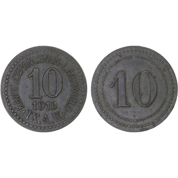 GERMANY: Kaiserreich, 10 pfennig, 1916, XF