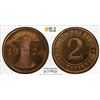 Image 1 : GERMANY: Weimar Republic, AE 2 reichspfennig, 1924-A, PCGS Proof 65 RD