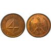 Image 1 : GERMANY: Weimar Republic, AE 4 reichspfennig, 1932-A, PCGS Proof 64 RB