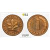 Image 1 : GERMANY: Federal Republic, AE pfennig, 1949-J, PCGS Proof 64 RD