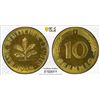 Image 1 : GERMANY: Federal Republic, 10 pfennig, 1949-J, PCGS Proof 64