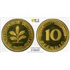 Image 1 : GERMANY: Federal Republic, 10 pfennig, 1950-F, PCGS Proof 64 CAM