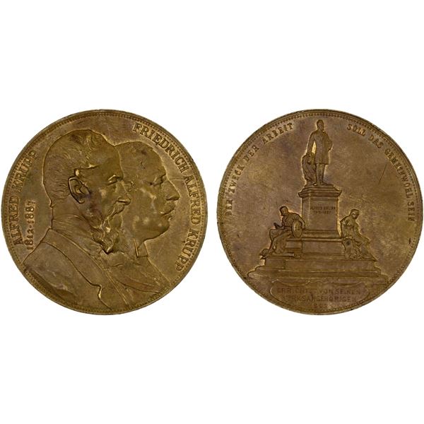 GERMANY: Kaiserreich, AE medal (36.72g), 1892, XF