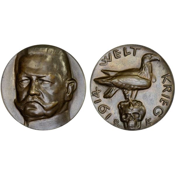 GERMANY: Kaiserreich, AE medal (17.23g), 1914, Unc