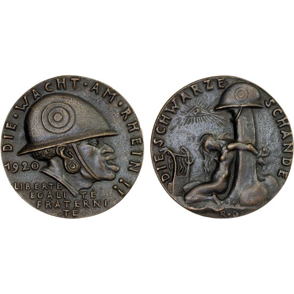 GERMANY: Weimar Republic, AE medal (45.95g), AU