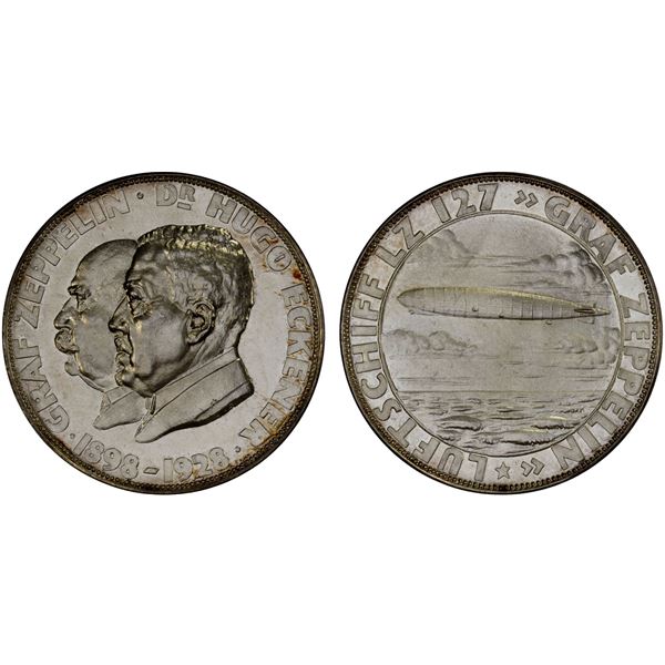 GERMANY: Weimar Republic, AR medal, 1928, Brilliant Unc