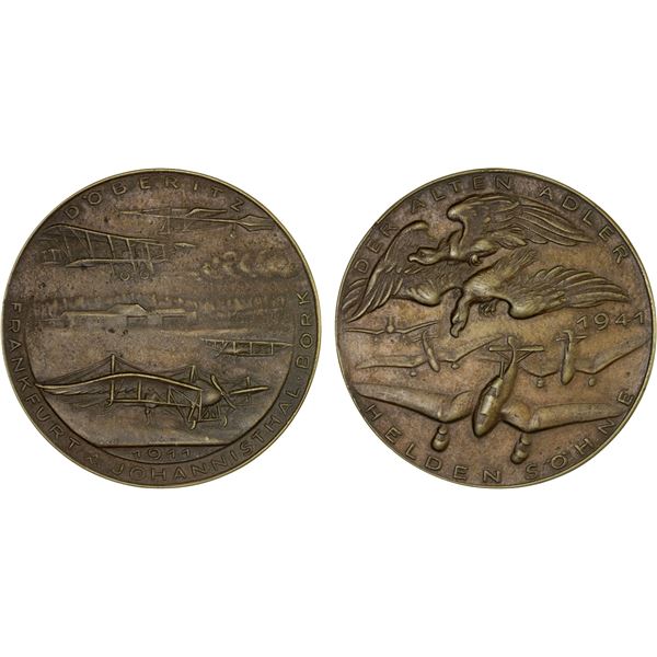 GERMANY: Third Reich, AE medal (44.15g), 1941, VF