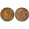 Image 1 : GREAT BRITAIN: George III, 1760-1820, AE halfpenny, 1799, PCGS MS64 BN