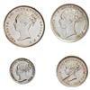 Image 1 : GREAT BRITAIN: Victoria, 1837-1901, AR maundy set, 1884, AU or better