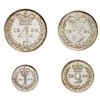 Image 2 : GREAT BRITAIN: Victoria, 1837-1901, AR maundy set, 1884, AU or better