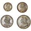 Image 1 : GREAT BRITAIN: Victoria, 1837-1901, AR maundy set, 1900, Choice UNC