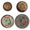 Image 1 : GREAT BRITAIN: Edward VII, 1901-1910, AR maundy set, 1906