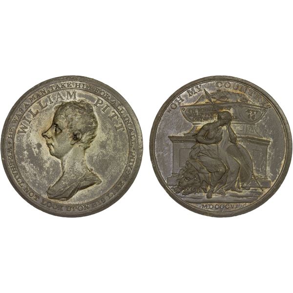 GREAT BRITAIN: medal (52.62g), 1806, XF