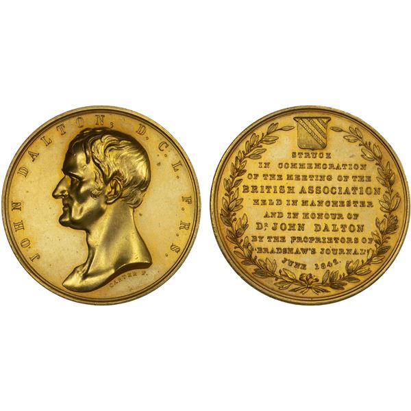 GREAT BRITAIN: AE medal (35.12g), 1842, Unc