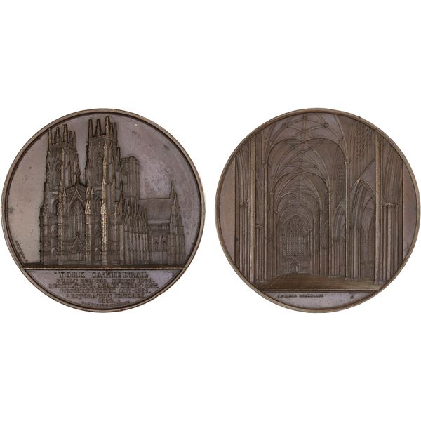 GREAT BRITAIN: AE medal (93.57g), 1854, XF