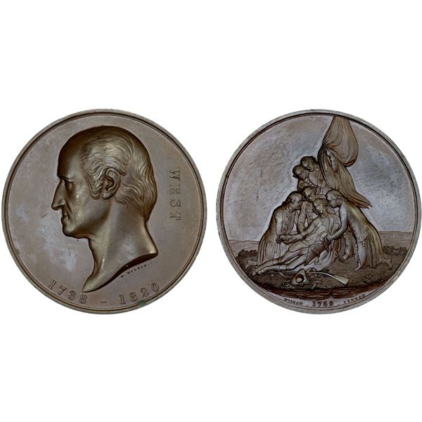 GREAT BRITAIN: AE medal (90.24g), ND (1866), Choice AU