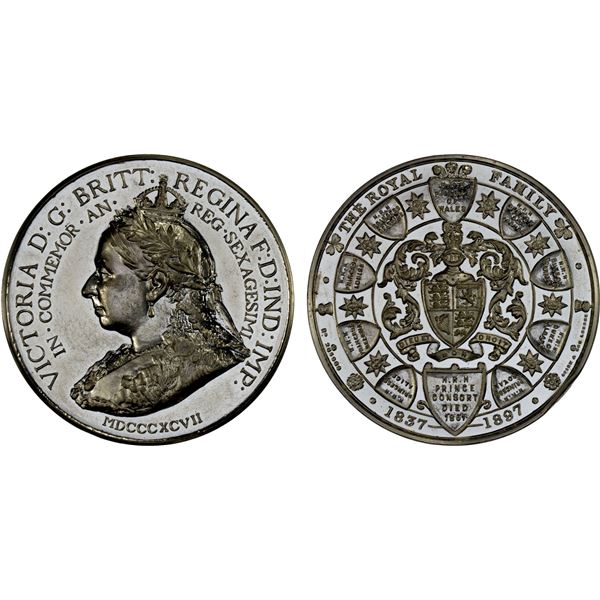 GREAT BRITAIN: Victoria, 1837-1901, medal (40.94g), 1897, Unc