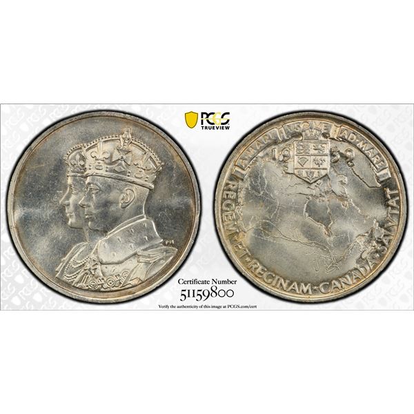 GREAT BRITAIN: George VI, 1936-1952, AR medal, 1939, PCGS MS64