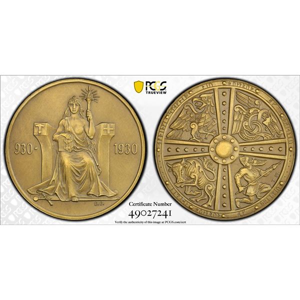 ICELAND: Christian X, 1912-1944, 2 kronur, 1930, PCGS MS64