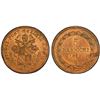 Image 1 : PAPAL STATES: Pius IX, 1846-1870, AE 5 baiocchi, 1850-R year IV, PCGS MS63 RB