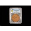 Image 2 : PAPAL STATES: Pius IX, 1846-1870, AE 5 baiocchi, 1850-R year IV, PCGS MS63 RB