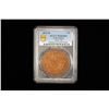 Image 2 : PAPAL STATES: Pius IX, 1846-1870, AE 5 baiocchi, 1852-R year VII, PCGS MS63 RB