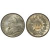 Image 1 : PAPAL STATES: Pius IX, 1846-1878, AR lira, 1866-R year XXI, PCGS MS65