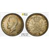 Image 1 : ROMANIA: Carol I, King, 1881-1914, AR 50 bani, Brussels, 1914, PCGS MS64